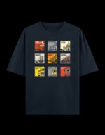 Kolkata Stamps Dark Shades Oversized graphic t-shirt from Kolkata, front print