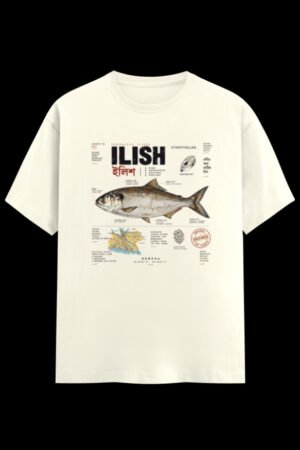 Ilish First Fish of the Rain Regular graphic t-shirt from Kolkata, front print