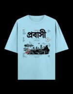 Probashi Kolkata Stays With You Oversized graphic t-shirt from Kolkata, front print