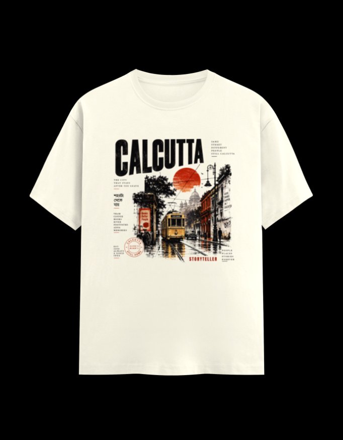 Calcutta Some Names Don’t Change Regular graphic t-shirt from Kolkata, front print Calcutta Some Names Don’t Change Regular graphic t-shirt from Kolkata, front print