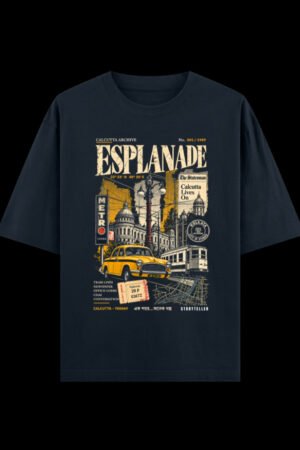Esplanade The Centre of Everything Oversized graphic t-shirt from Kolkata, front print
