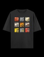 Kolkata Stamps Dark Shades Oversized graphic t-shirt from Kolkata, front print