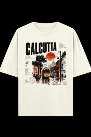 Calcutta Some Names Don’t Change Oversized graphic t-shirt from Kolkata, front print