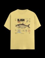 Ilish First Fish of the Rain Regular graphic t-shirt from Kolkata, front print